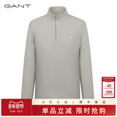 GANT 运动休闲套头卫衣 半拉链立领通勤时尚 甘特秋冬男士 休闲时尚