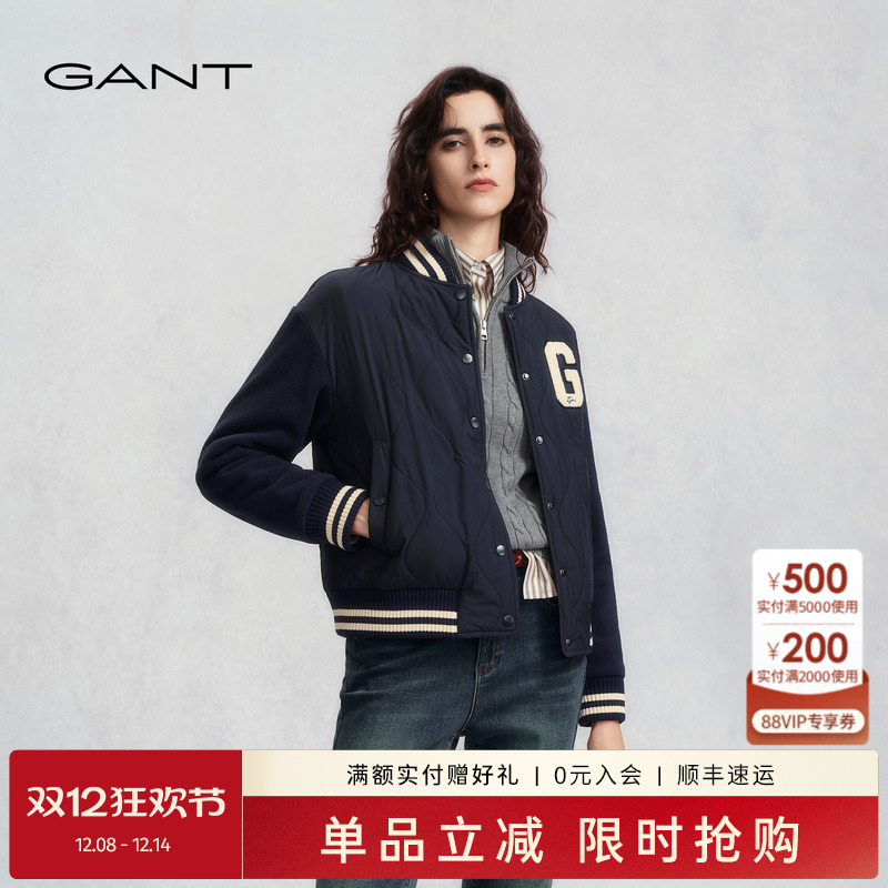 GANT/甘特女士学院风棒球服夹克
