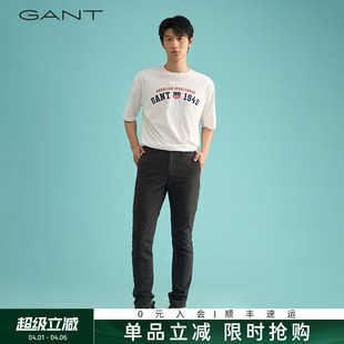 学院风奇诺裤 GANT 甘特秋冬新款 男士 子 通勤棉质微弹百搭休闲长裤