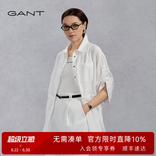 GANT/甘特女七分袖收腰休闲外套
