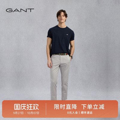 GANT/甘特男士微弹直筒休闲裤