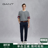 甘特春秋新款 百搭棉质舒适直筒通勤休闲裤 男士 子时尚 长裤 GANT