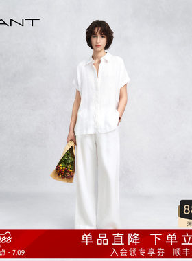 GANT/甘特女士纯亚麻老钱休闲裤