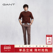甘特秋冬新款 挺括通勤直筒美式 男士 GANT 纯色修身 长裤 休闲牛仔裤