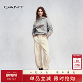 甘特秋冬新款 女士加绒加厚宽松版 长裤 GANT 松紧腰舒适运动休闲裤