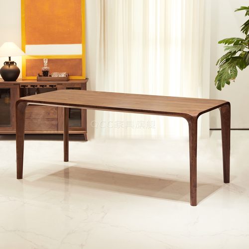 北美黑胡桃木餐桌设计师榫卯餐台