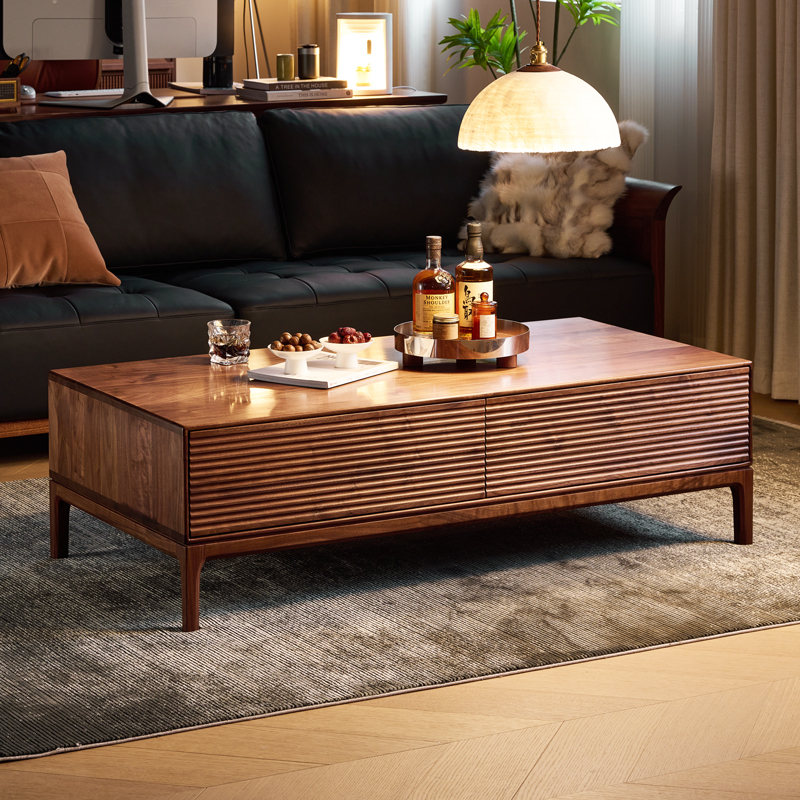 北美黑胡桃木茶几设计师zero设计