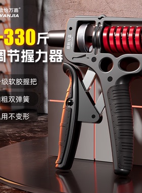 万嘉大力度可调节握力器男士专业练手力100kg臂力健身力量训练器