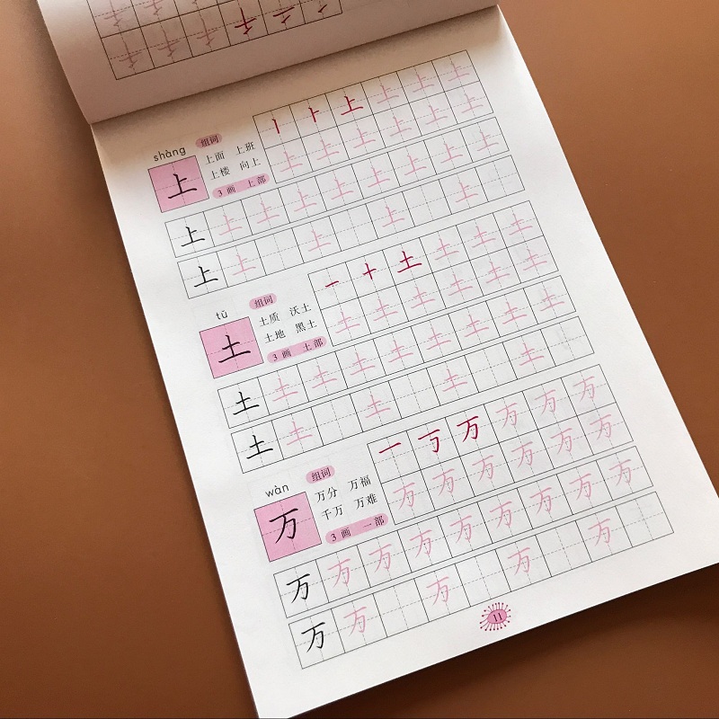 100页 300字 带组词 笔画