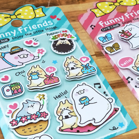 season台湾四季手工贴纸黏贴创意紙品装饰儿童贴画diy