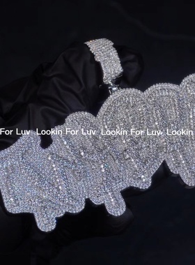 【定制欣赏】Lookin For Luv/满钻融字母吊坠