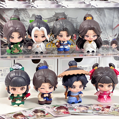 正版剑来Q版盲盒桌面摆件公仔