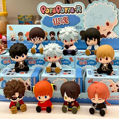 POTEPOTTE-R正版银魂盲盒滴胶坐姿神威手办公仔玩具摆件男生礼物