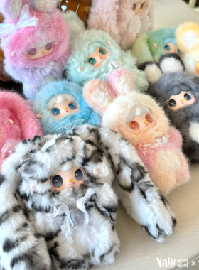 正版yooki氧氧跳一跳小兔盲盒毛绒玩偶公仔包包挂件女孩生日礼物