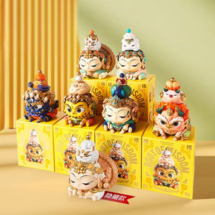 福福贴贴文创财神观音仙子摆件开运招财礼物慧根系列敦煌盲盒手办