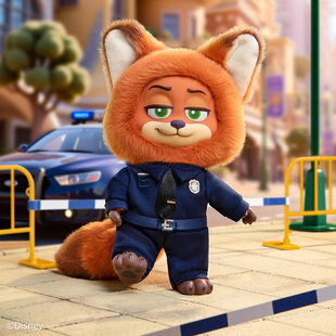 TOPTOY迪士尼疯狂动物城盲盒尼克与朱迪 成长之旅毛绒挂件公仔