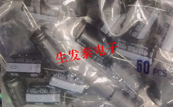 450v100uf 18x35 原装 日本尼吉康 NICHICON 铝电解电容 VK 85°