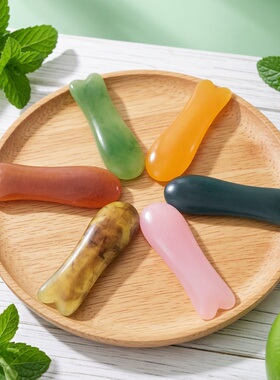 蜜蜡鱼形刮痧板树脂双开刮痧片