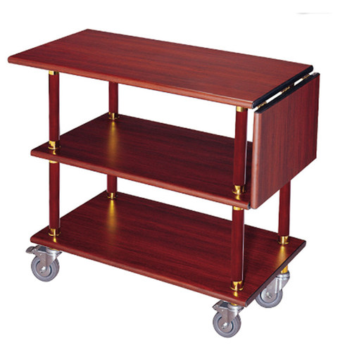 高档实木三层服务车厨房