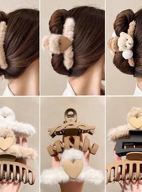 发女55763级后脑勺大号抓夹夹头饰品高感盘鲨鱼夹子春季新款发发