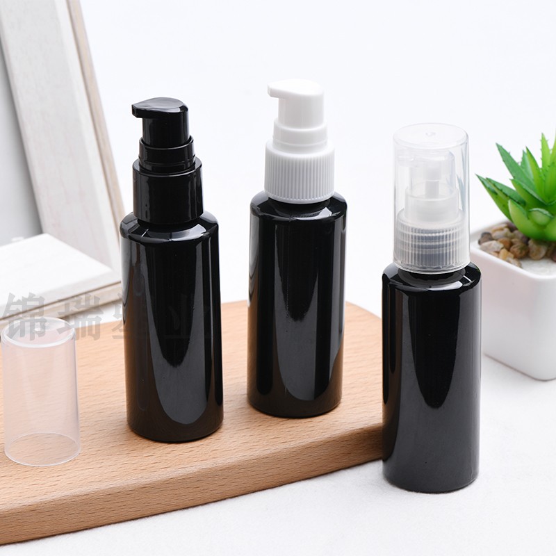 50mlpp全罩按压瓶短鸭粉泵乳液分装瓶 粉泵塑料瓶空瓶乳液瓶