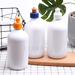500ml塑料分装瓶液体瓶手拉盖洗洁精分装瓶按压盖乳液瓶水剂分装