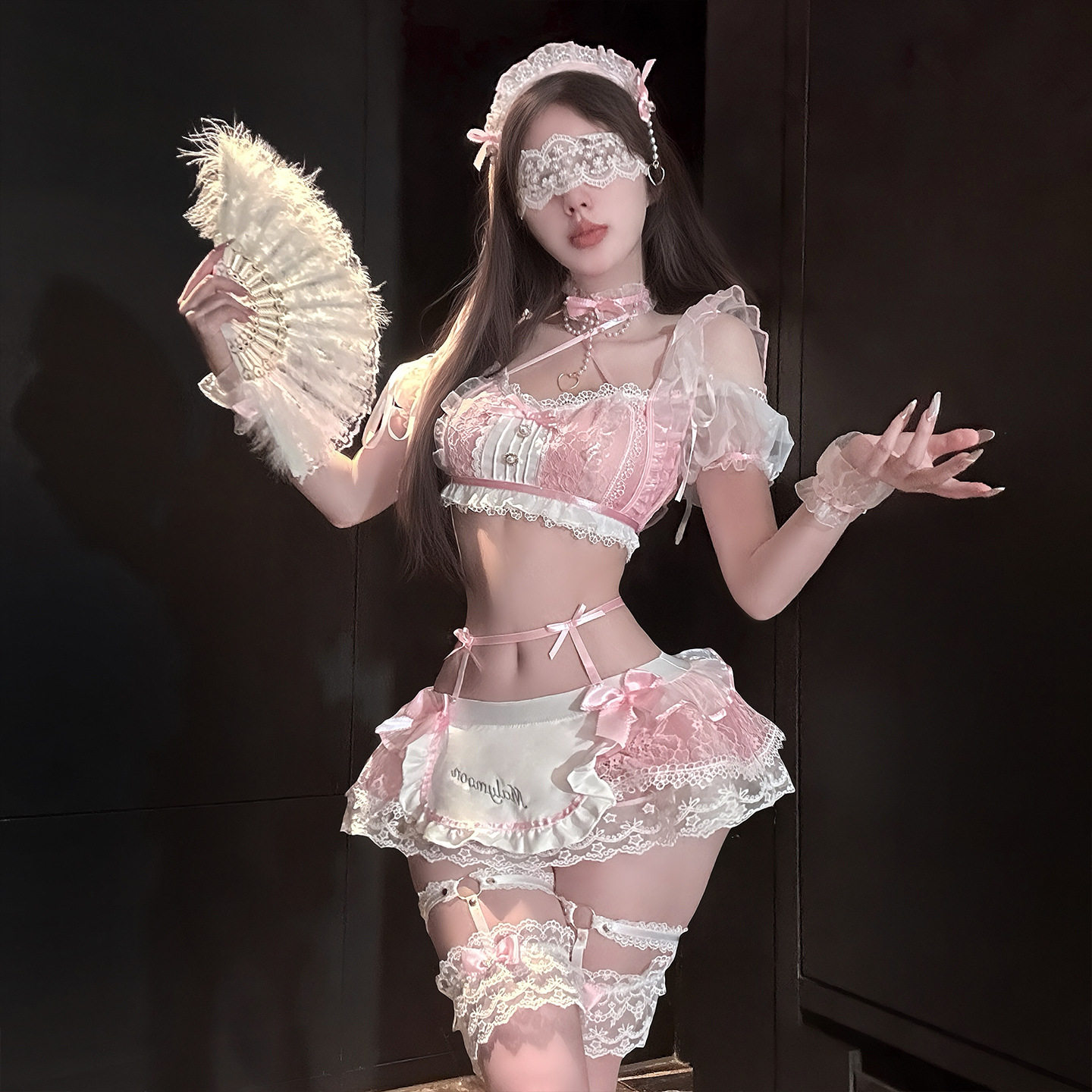 2026新款纯欲性感辣妹性感角色扮演女仆cos上衣半身裙女装qqny女