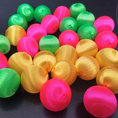 手工珠子2.5厘米丝光球