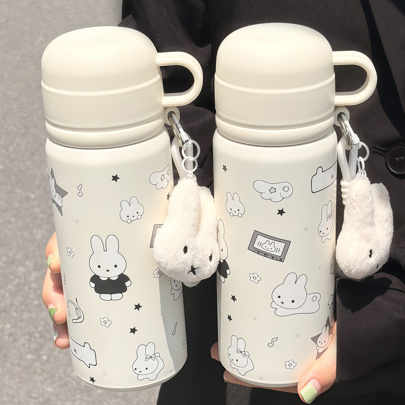 可爱保温杯女生高颜值三饮水杯子