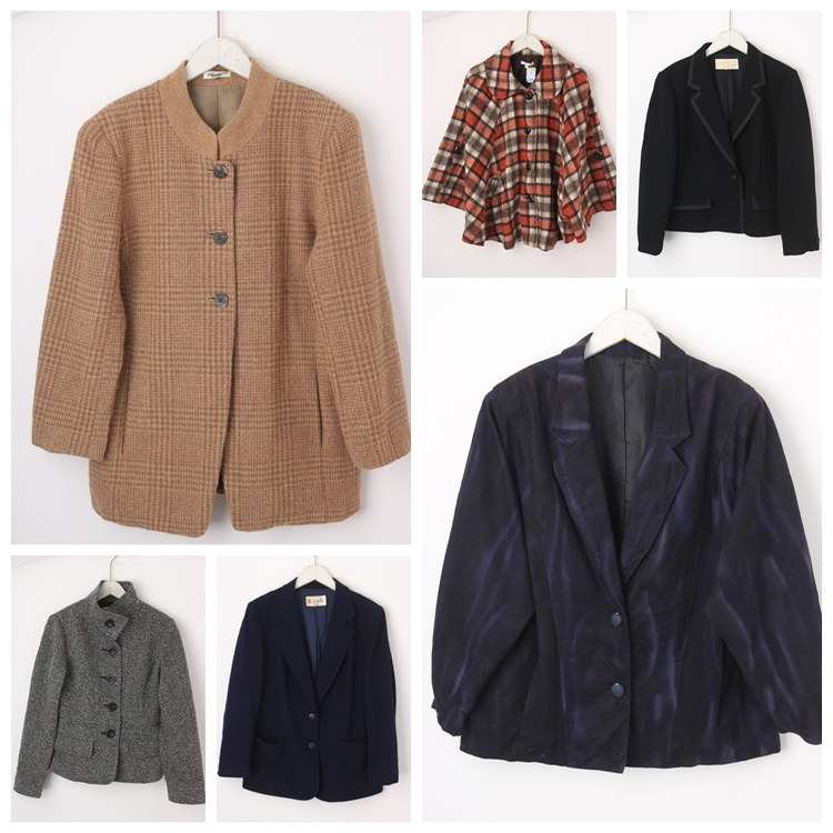 古着vintage西装中古日系男女西服JK复古英伦商务学院风孤品16