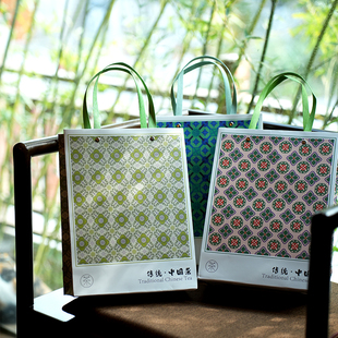 新款春茶手提袋明前绿茶袋子龙井茶碧螺春安吉白茶雨花茶汉中仙毫