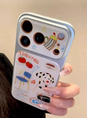 可爱斑点狗适用17pro新款iphone16promax女1514pro手机壳13pm防摔