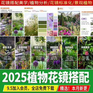 植物花鏡搭配美學(xué)花境設(shè)計(jì)種植效果圖配置應(yīng)用手冊(cè)PDF方案文本PPT