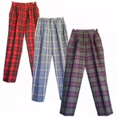 格子萝卜裤 古着vintage日本复古孤品高腰文艺森女系毛呢裤 哈伦裤