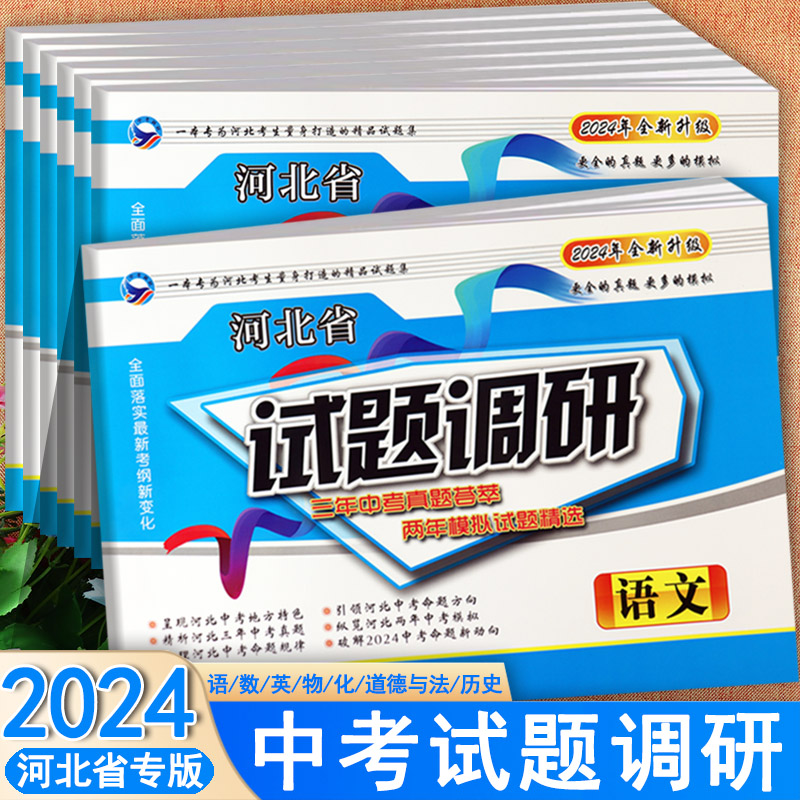 2024河北中考历年真题必备卷河北省试题调研三年中考真题两年模拟试题精选河北中考必刷题复习资料语文数学英语物理化学历史道法