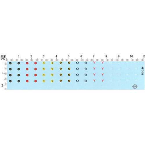 1/64 1/43 BBS 三菱 法拉利 宝马 兰博 丰田  模型车轮毂标水贴纸