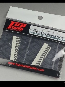 TopStudio TD23193 1/12 1.3mm树脂管线接头摩托汽车模型改造件