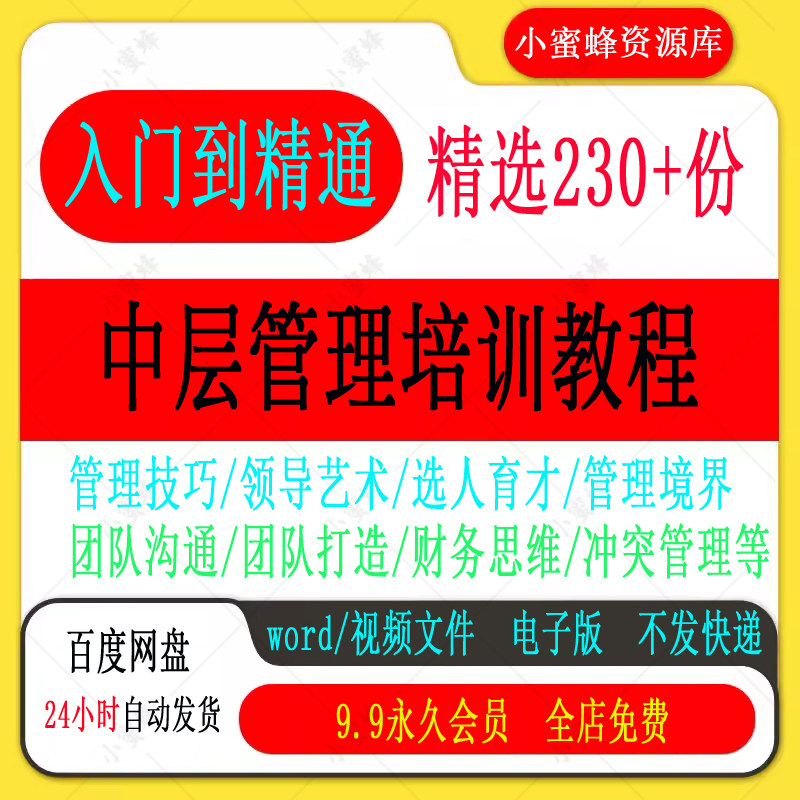 中层管理培训教程执行领导力员工上下级沟通技巧团队建设视频课程