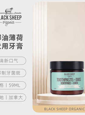 加拿大Blacksheep植物椰油薄荷牙膏牙刷去牙结石牙菌斑108g/59ml