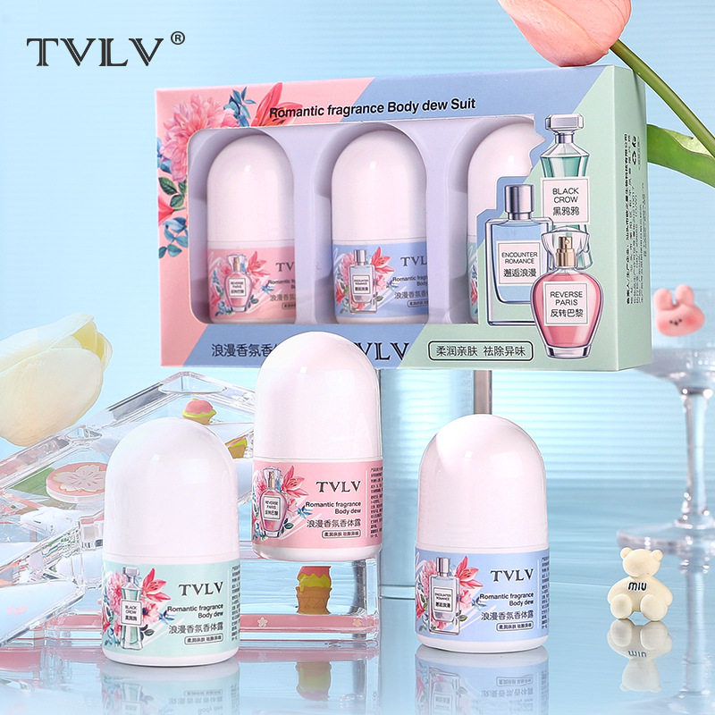tvlv浪漫香氛香体露 止汗滚珠除臭腋窝腋下走珠香水持久留香体露