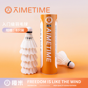 AIMETIME正品鹅毛球羽毛球超轻娱乐专业训练室内外耐打稳定3只6只