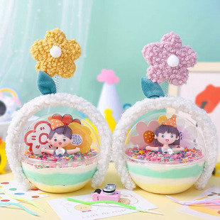 毛绒花朵发箍可爱弹簧头箍儿童生日花环头饰发饰节日派对发卡 韩版