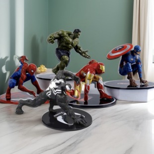 复仇大号联盟公仔甜品台装饰摆件钢铁蜘蛛侠毒液美绿巨人玩具手办