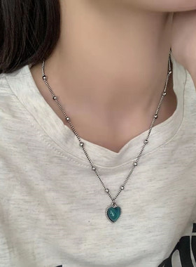 新款2021温感变色小爱心INS项链