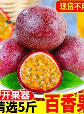 广西紫皮百香果9斤新鲜特大果