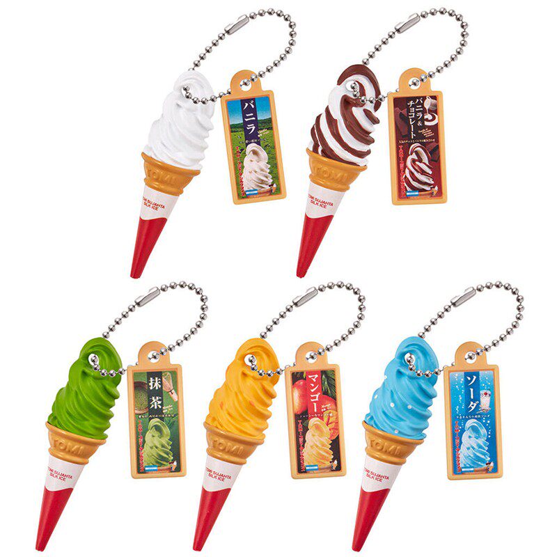 万代bandai tomi 冰淇淋 雪糕 甜筒 微缩模型吊饰挂件扭蛋 现货
