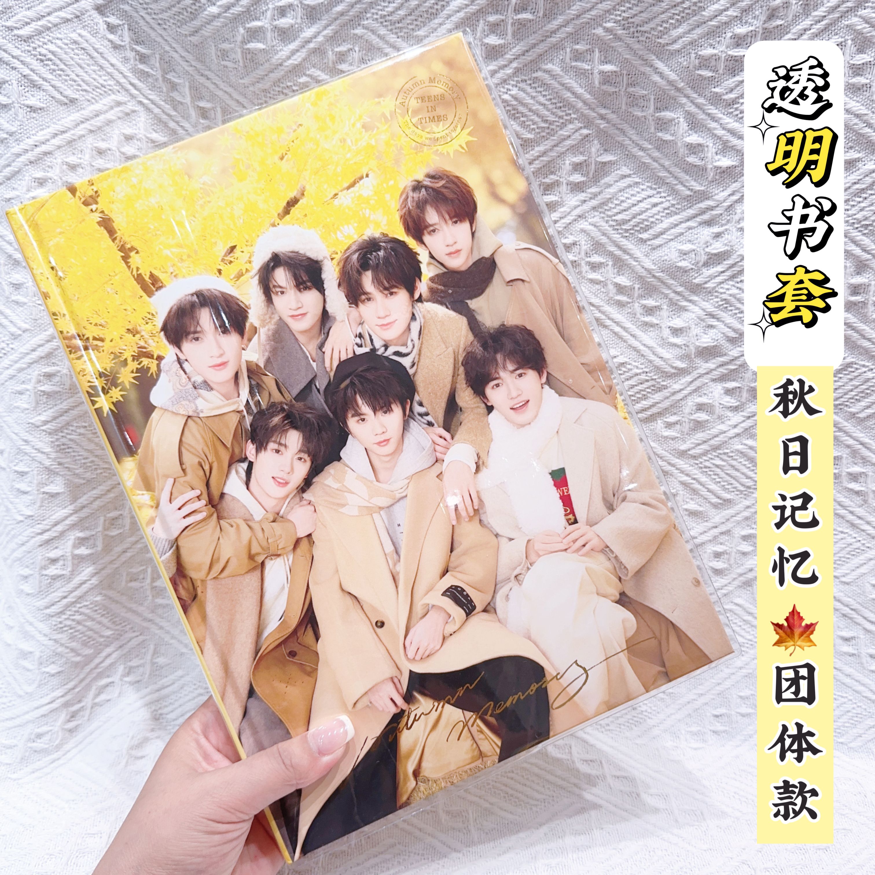 时代少年团秋日记忆透明书套
