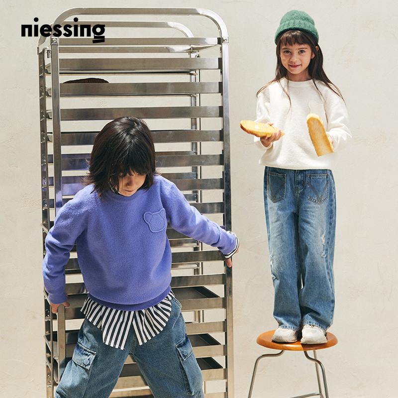 尼辛纯羊毛口袋潮牌针织毛衣