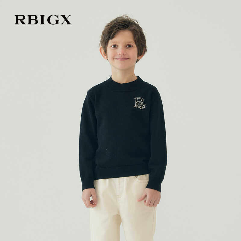 RBIGX瑞比克童装秋季新款套头百搭休闲男童圆领羊毛针织衫打底衫,童装/婴儿装/亲子装,毛衣/针织衫,淘宝优惠券,粉丝福利购,淘宝优惠卷