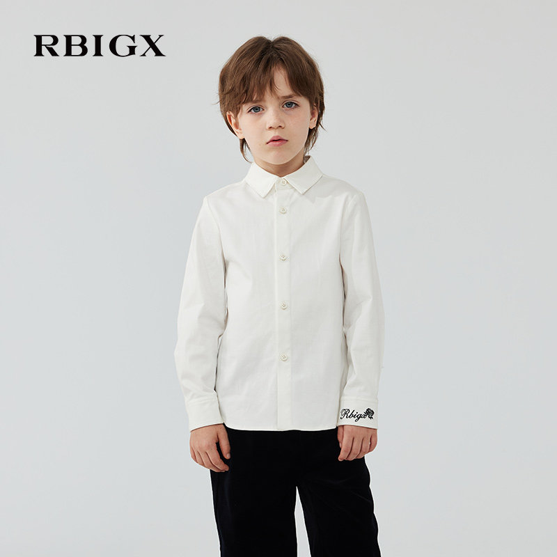 RBIGX瑞比克童装秋季新款学院风复古刺绣休闲百搭男童长袖衬衫,童装/婴儿装/亲子装,衬衫,淘宝优惠券,粉丝福利购,淘宝优惠卷